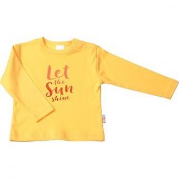Langarmshirt LILIPUT Sonnenzauber, Mädchen, Gr. 74/80, gelb, 100% Baumwolle, Rundhals, mit Druckknöpfen