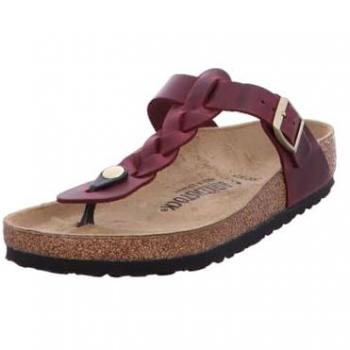 Birkenstock Gizeh Pantolette – Damen, 1027923, Zinfandel‑Narbe, oiled leather