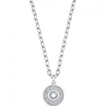 S.Oliver 925 Sterling Silber Kette mit Anhänger und Zirkonia für Damen