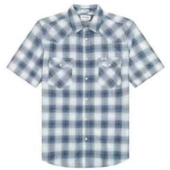 XL Camicia a maniche corte Wrangler Blue Shadow Western