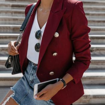 Chaqueta de oficina para mujer Otoño Invierno 3XL