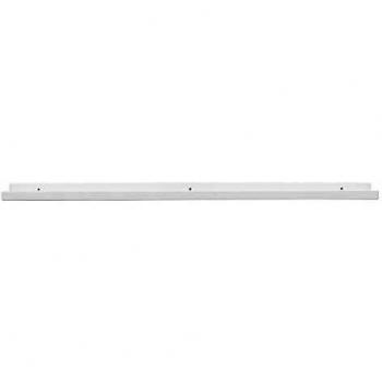 Miliboo Buffet design blanc mat et niche en bois LIVO