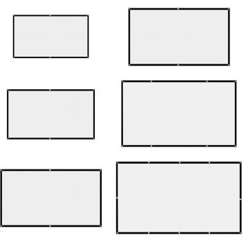16:9 HD Projector Screen 60-150 inch for Home and Office
