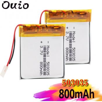 Lithium-Polymer 503035 3,7V 800mAh Akku für GPS und DVD Navigation (1/2/4 Stück)