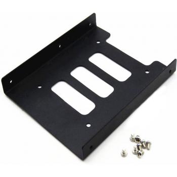 Adaptador de disco duro de 2,5 a 3,5 con ventilación para SSD/HDD negro