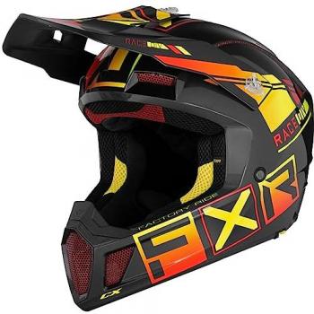 Crosshelm FXR Clutch CX Pro Ignition Helm – Herrenmodell Grau Gelb, S