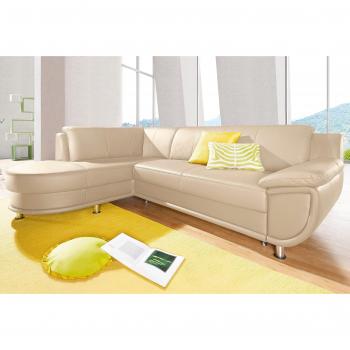 Trendmanufaktur Rondo L‑Form Sofa‑Ottomane Set – Beige