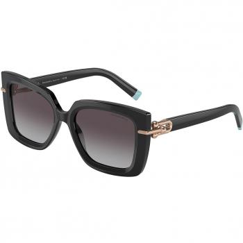 Gafas de Sol Tiffany & Co. TF4199 80013C para Mujer, Plástico Negro con Degradado Gris, Tamaño 53mm