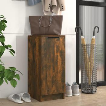 VidaXL Smoked Oak Shoe Cabinet 30x35x70 cm