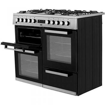 Beko 100cm 7 Burner Dual Fuel Range Cooker