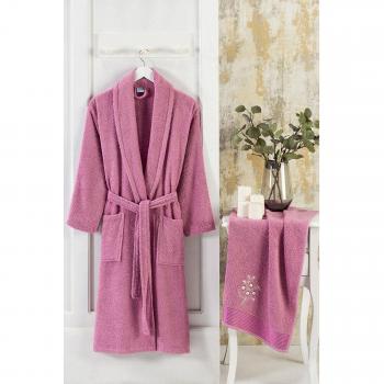 Elkira Tuta da bagno donna Elmira in cotone puro 100%, S/M, tono prugna