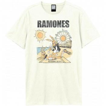 White Amplified Rockaway Beach Menswear Tee