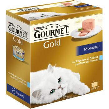 Gourmet Comida Húmeda Mousse Gold de Pescado del Océano para Gatos