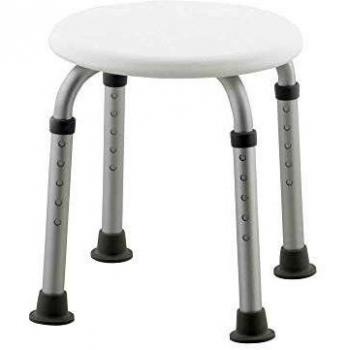 Tabouret de douche blanc antidérapant Mobiclinic
