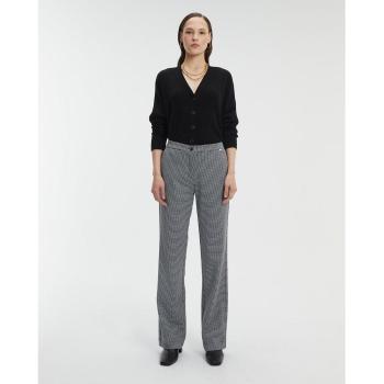 Pantalón de Mujer de Punto Ancho con Estampado y Cintura Elástica