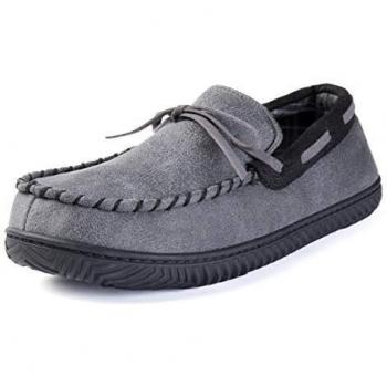 UltraIdeas Men's Indoor/Outdoor House Shoes with Memory Foam