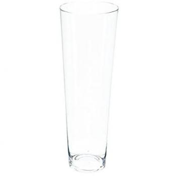 Vase conique en verre
