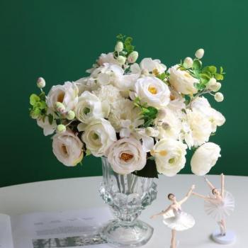 Piante Artistiche in Bianco, Simulazione di Vero Fattore, Décor Casa