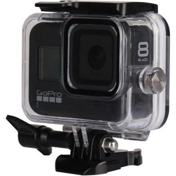 Carcasa Protectora con Marco Silicona y Filtro Rojo para GoPro Hero 8