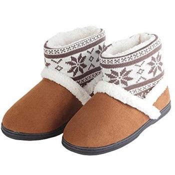 Cozy Nordic Brown Slip-On Boot – M