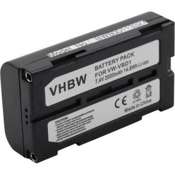 Batterie de remplacement VW-VBD1 pour caméscopes Panasonic