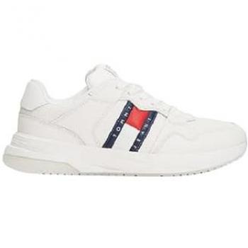Tommy Jeans Hombre Zapatillas Piel Suela Fina Blanco 41