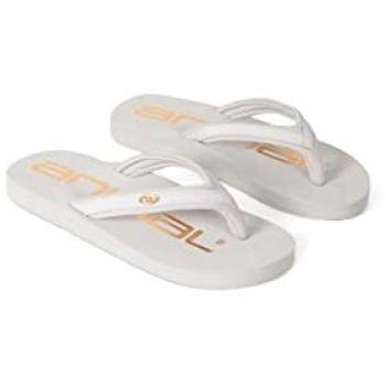 Women’s Grey Swish Animal Flip‑Flop with Logo – 8