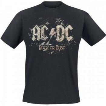 T-Shirt Rock Or Bust AC/DC Unisex Adulto Oro