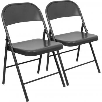 Harbour Housewares Folding Chairs with A-Frame Sign Holder