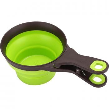 Folding Silicone Pet Feeder with Sealing Clip