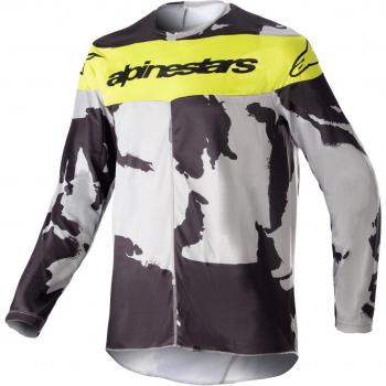 Maillot motocross Alpinestars Racer Tactical 2023 Jeunes M Gris Jaune
