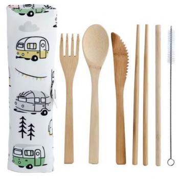 Natural Bamboo Wooden Cutlery Set