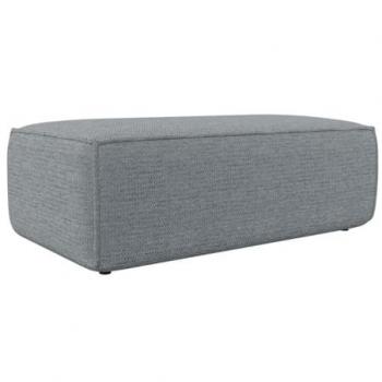 Textura Amelia: Puf Gris Inigualable