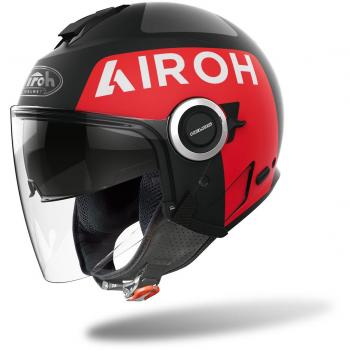 Casco Jet Airoh Helios Up Nero Opaco Taglia S