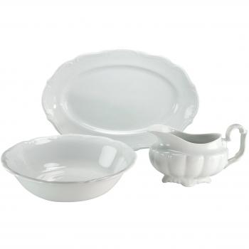 CreaTable Kombi‑Set Maria Theresia – 3 Platten, 1 Person, Weiß