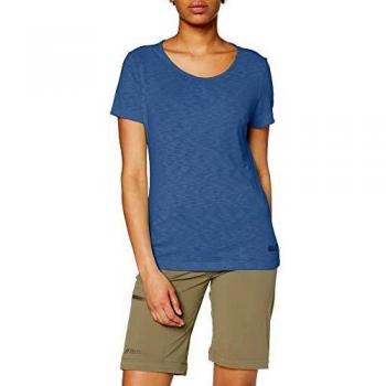 T-shirt Femme Jack Wolfskin Travel Drape, Océan Vague, FR : 2XL (Taille Fabricant : XXL)