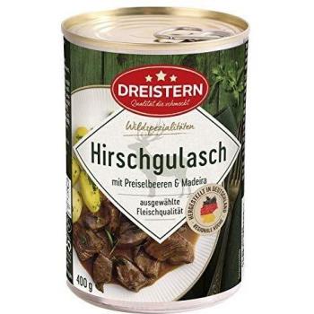 Edelgulasch mit Hirsch, Dreistern‑Stück, 400 g