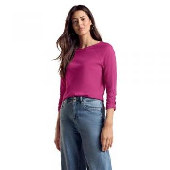 STREET ONE Damen Shirt in royal fuchsia