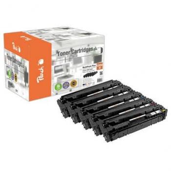 Peach HP 054 H 5 Toner XL (2*bk, c/m/y) für Canon iSENSYS MF 643 Cdw (wiederaufbereitet)