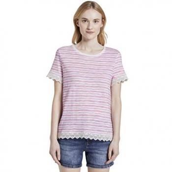 Camicia casual rosa denim Tom Tailor