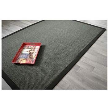 Alfombra Eco‑Sisal Quintana Antracita con Bucle Oscuro – 160×230