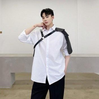 Dark Functional Wind Long Sleeve Shirt Men's Casual Streetwear