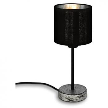 Briloner Lampada da Tavolo “Sartoriale” – Legno, Ø 10 cm, E14, 25 W