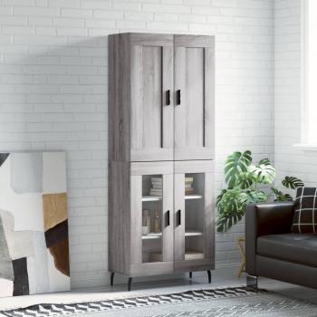 VidaXL Grey Sonoma Highboard 69.5x34x180 cm