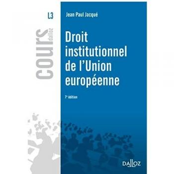 Droit institutionnel de l'Union européenne 2012