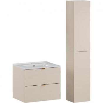 Ensemble meuble simple avec vasque encastrée 60cm