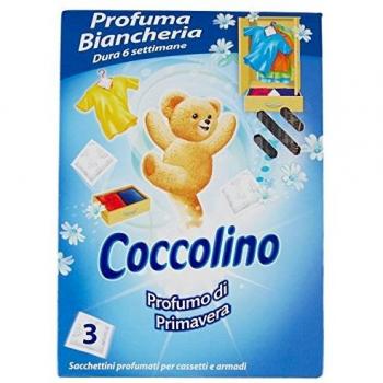 CoccoLine Set di 3 Sacchetti Profumati per Biancheria, Profumo Primaverile