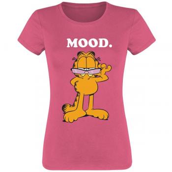 Mood‑Fit Garfield Tee – Women, Light Pink