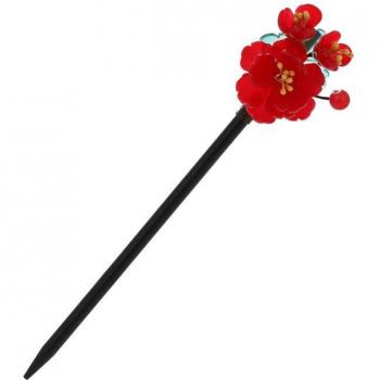 Natürliche Jade Haaraccessoires mit Blumencharme