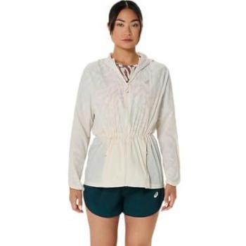 Asics Damen Laufjacke »ROAD PACKABLE JACKET«, creme, Größe XL